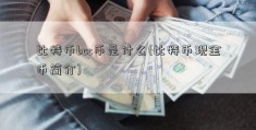 比特币bcc币是什么(比特币现金币简介)