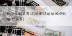 比特币相关货币(比特币价格再次突破1万美元)